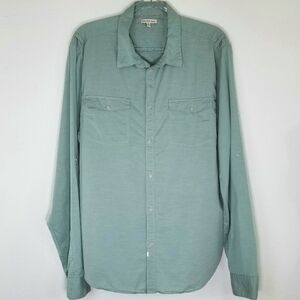 CALVIN KLEIN JEANS Green Button-Up Shirt, XL